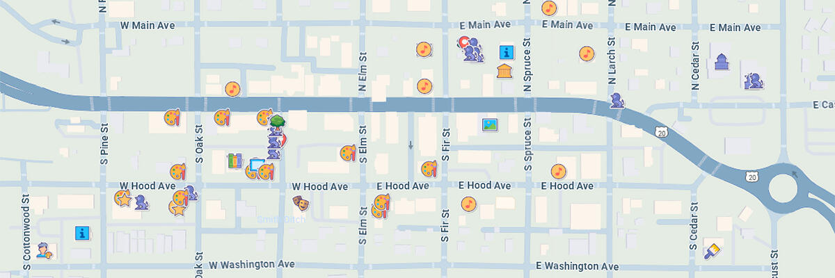 Sisters Oregon Art District Map